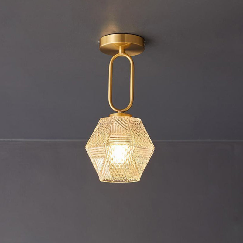 Diamond Cut Art Deco Ceiling Light - Lumpaz