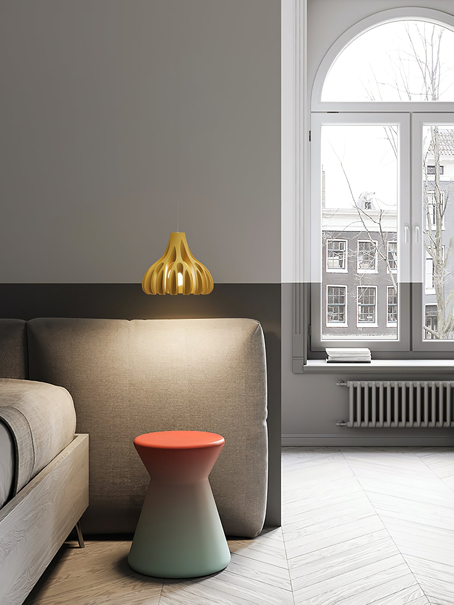 Coral Resin Pendant Lamp - Lumpaz