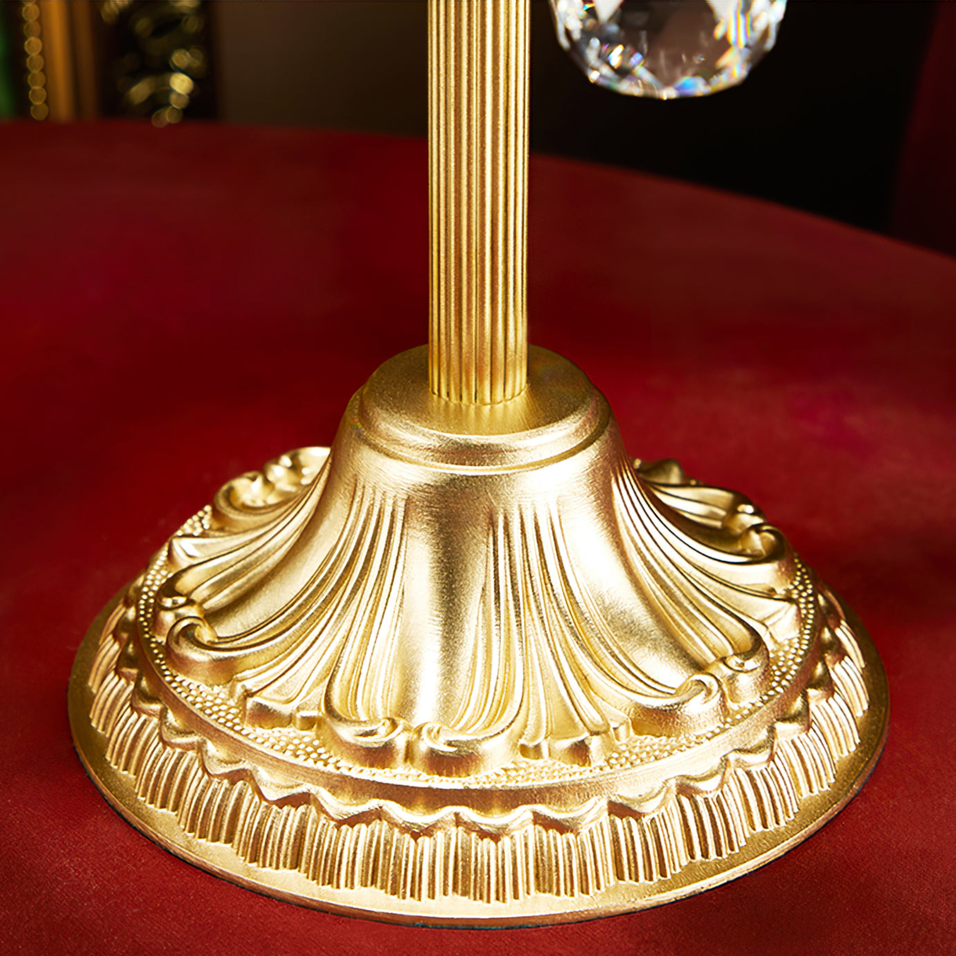 Vintage Crystal Table Lamp - Lumpaz