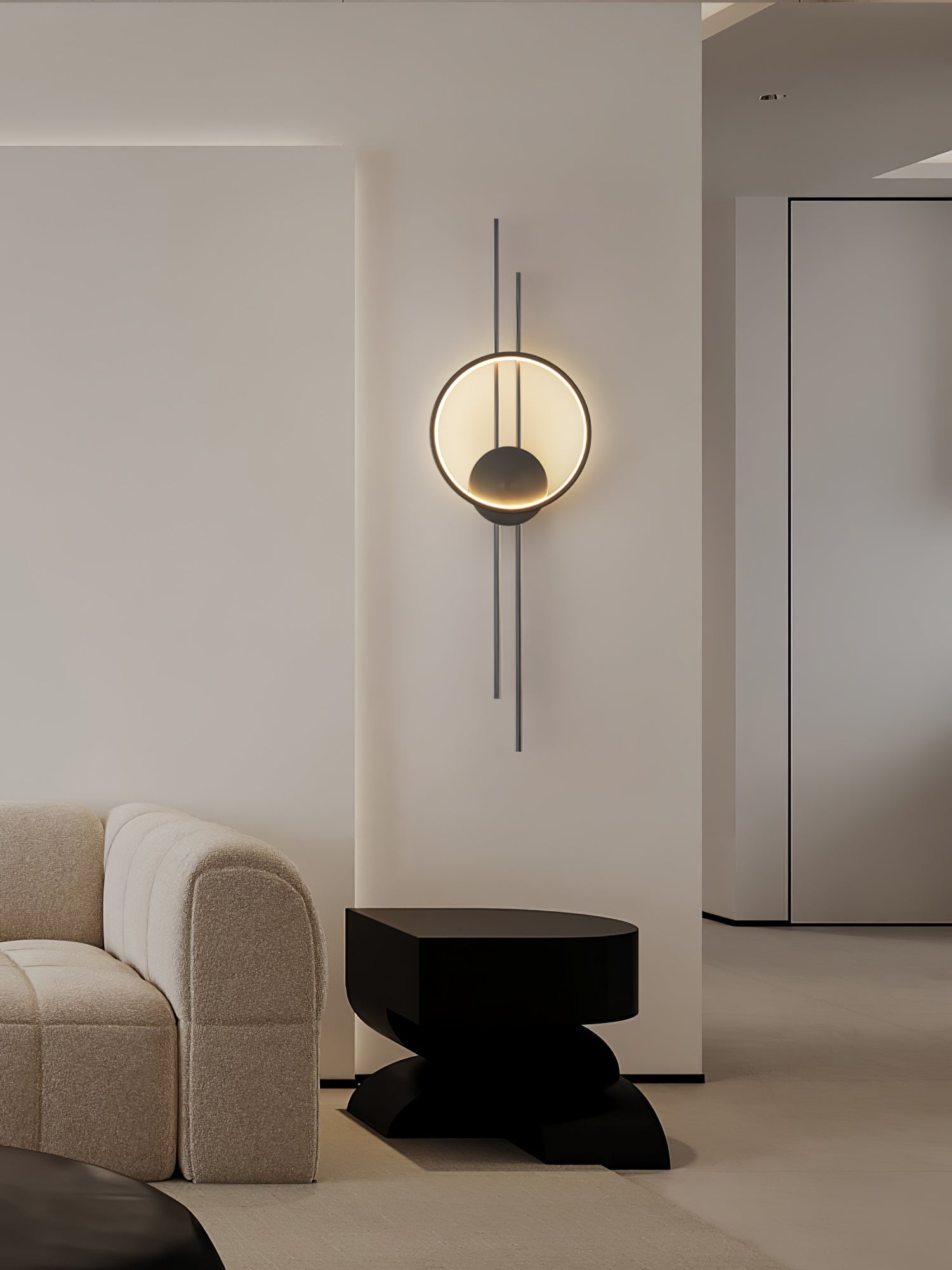 Circle And Line Wall Lamp - Lumpaz