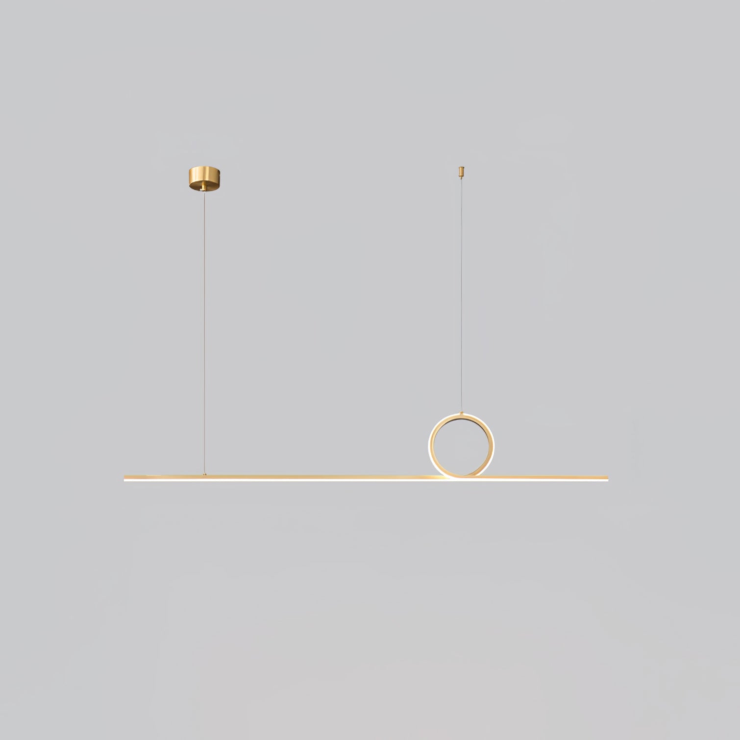 Centre Loop Linear Pendant Lamp - Lumpaz