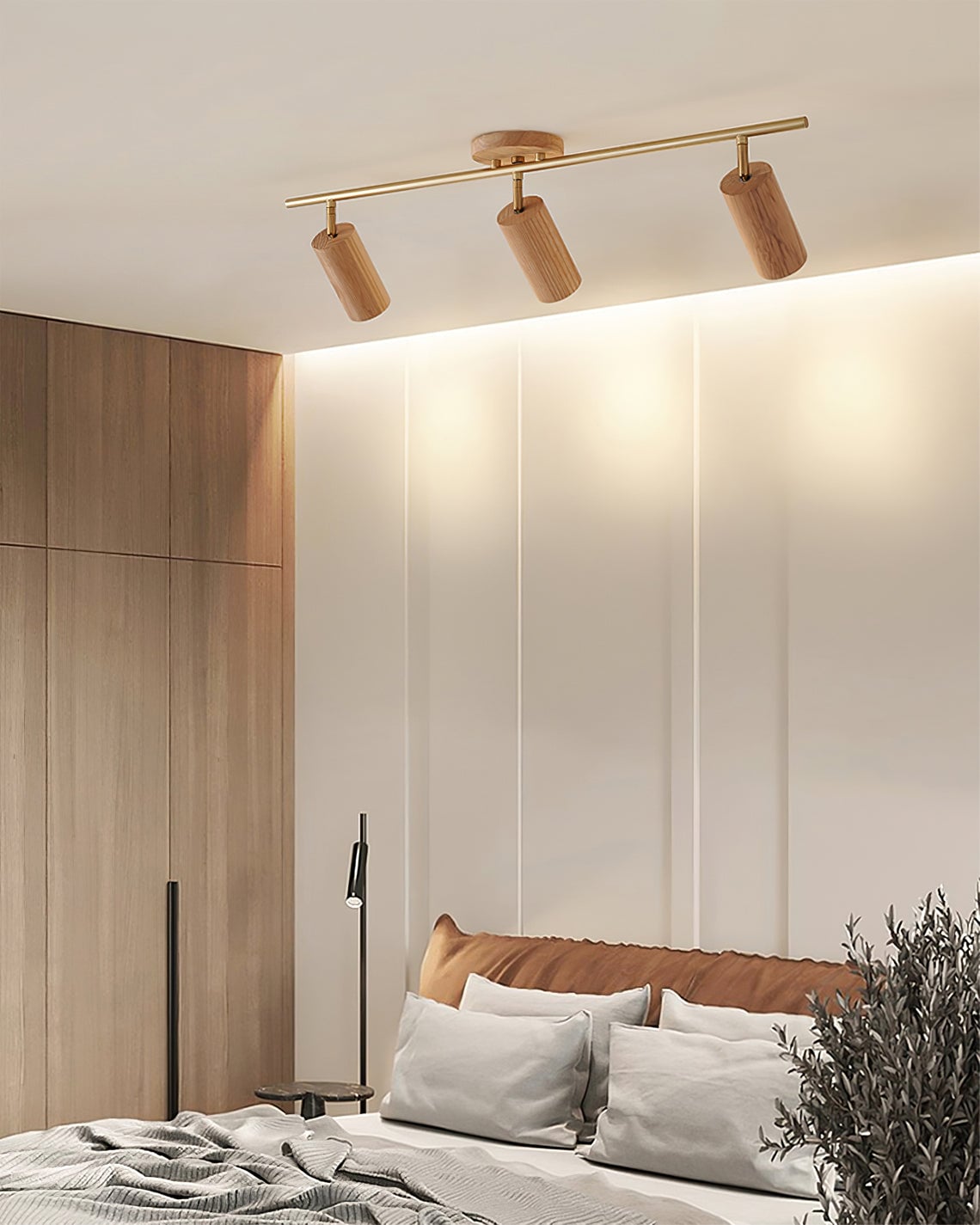 Shaker Wood Long Spotlight - Lumpaz