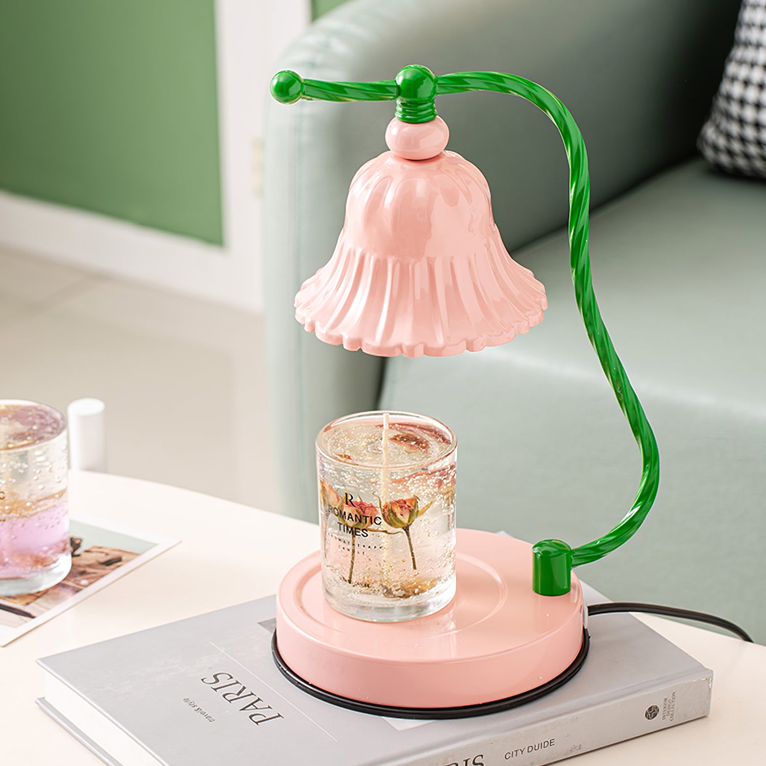 Pink Candle Table Lamp - Lumpaz