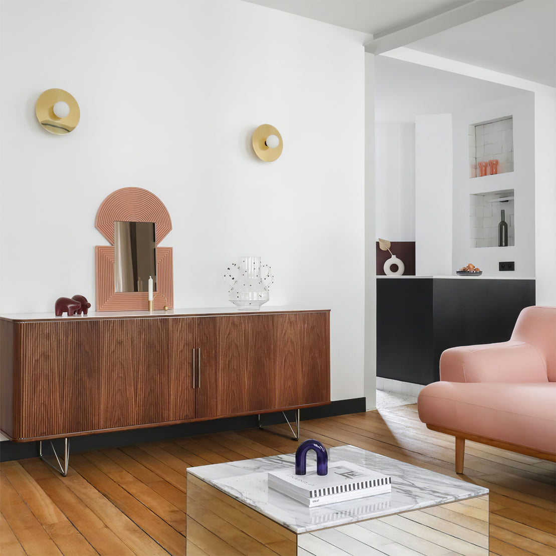 Disc And Sphere Wall Lamp - Lumpaz