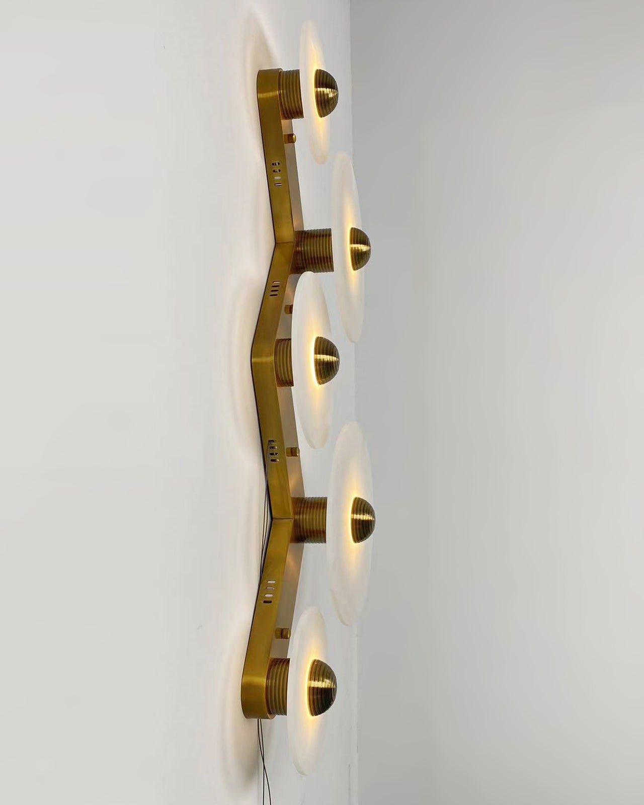 Round Alabaster Combination Wall Lamp - Lumpaz