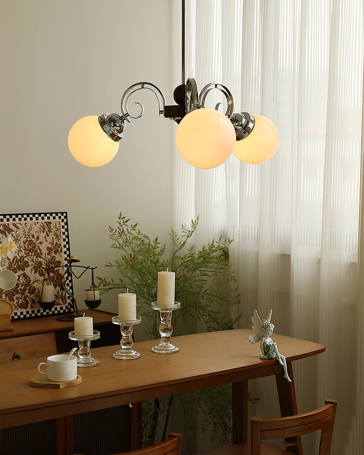 Kotter Cream Chandelier - Lumpaz