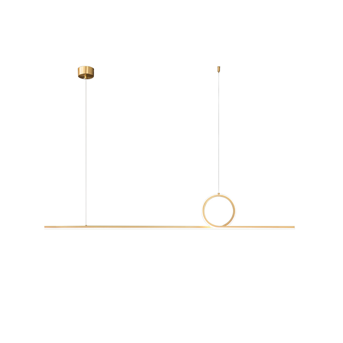 Centre Loop Linear Pendant Lamp - Lumpaz