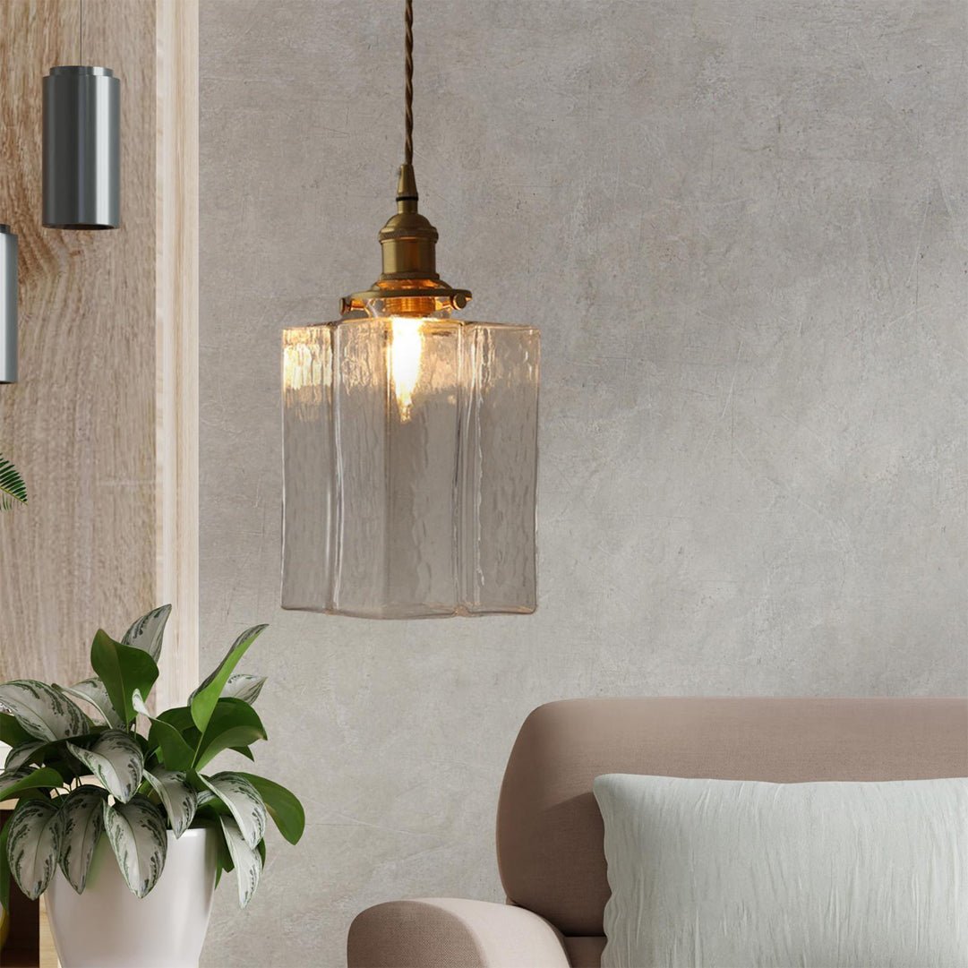Jewel Glass Brass Pendant Light - Lumpaz