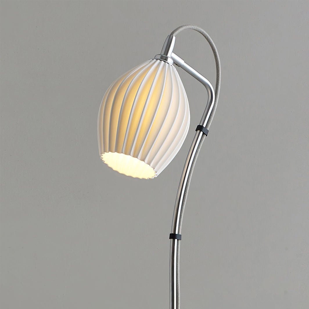 Ceramic Ribbed Floor Lamp - Lumpaz