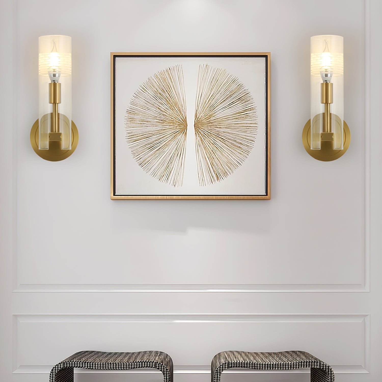 Glass Candlestick Wall Lamp - Lumpaz