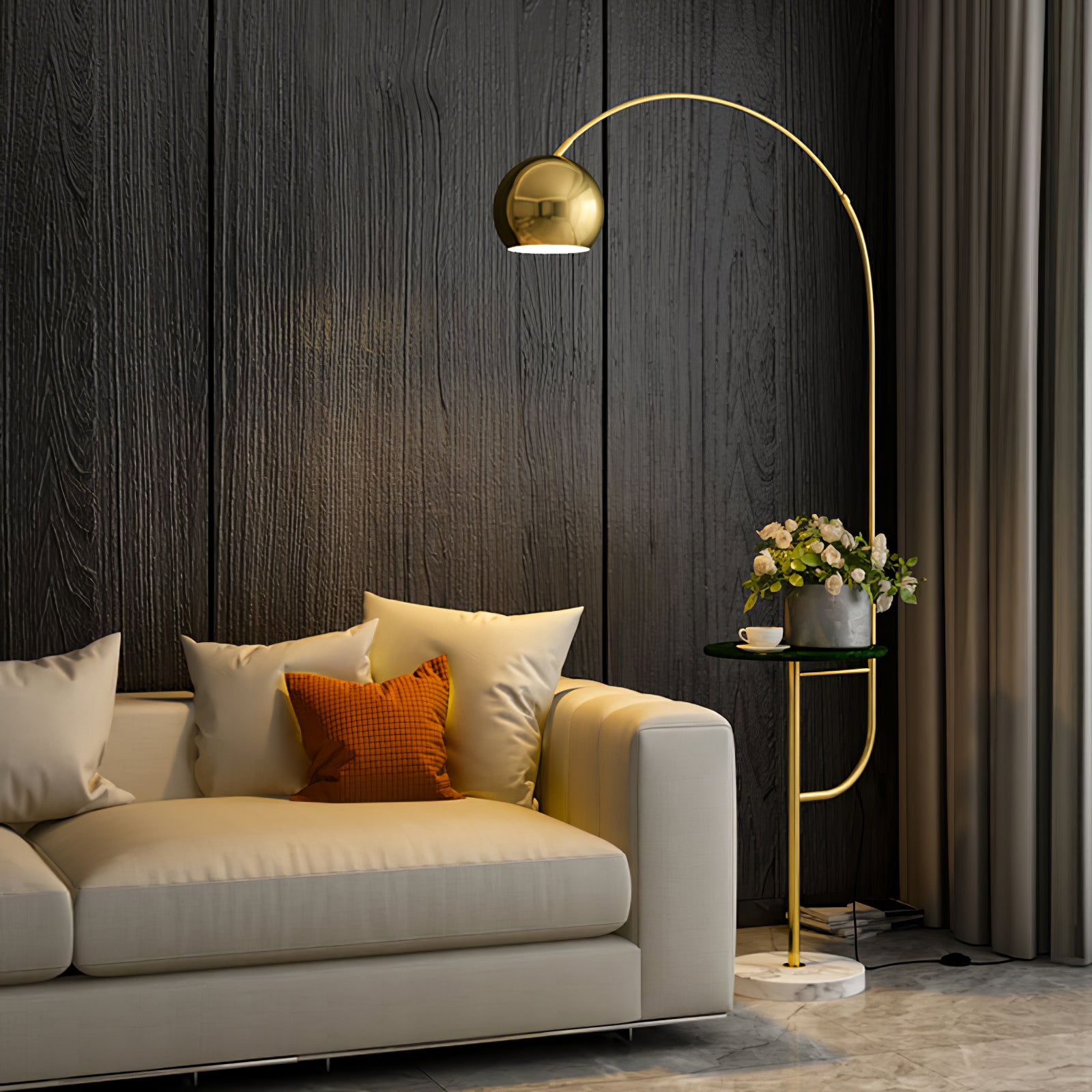 Arc Drawer Floor Lamp - Lumpaz