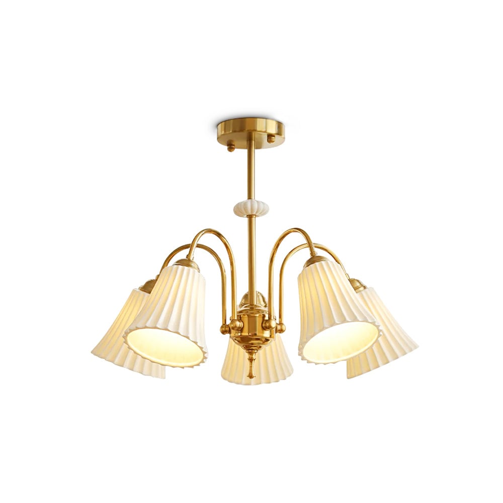 Asea Brass Chandelier - Lumpaz