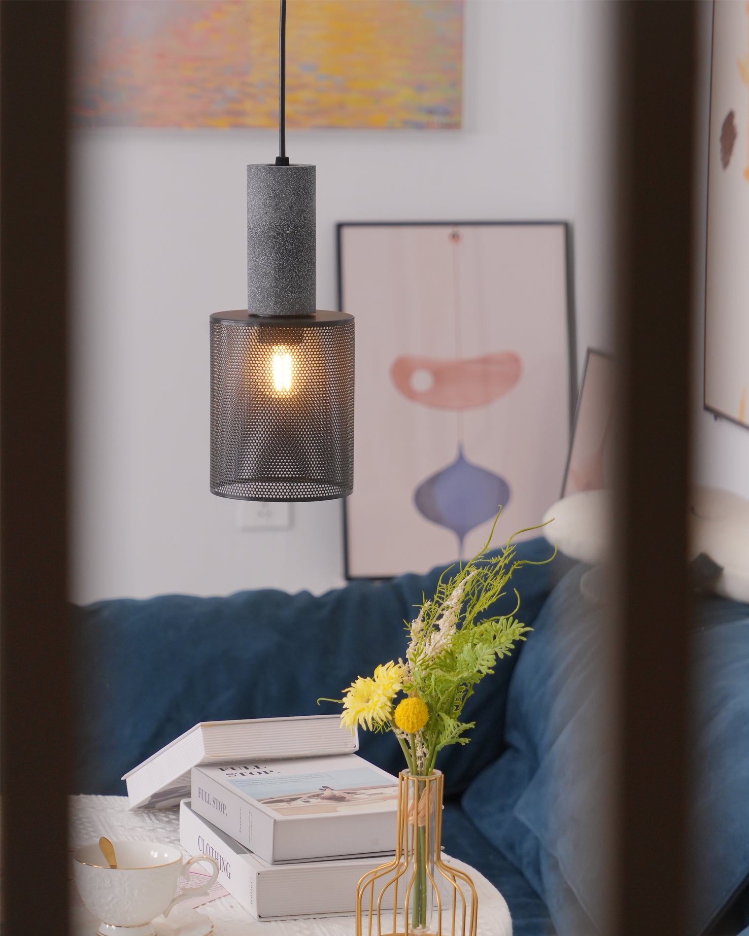 Concrete Industry Pendant Lamp - Lumpaz