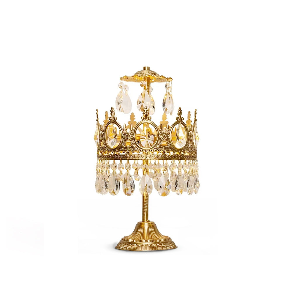 Vintage Crystal Table Lamp - Lumpaz