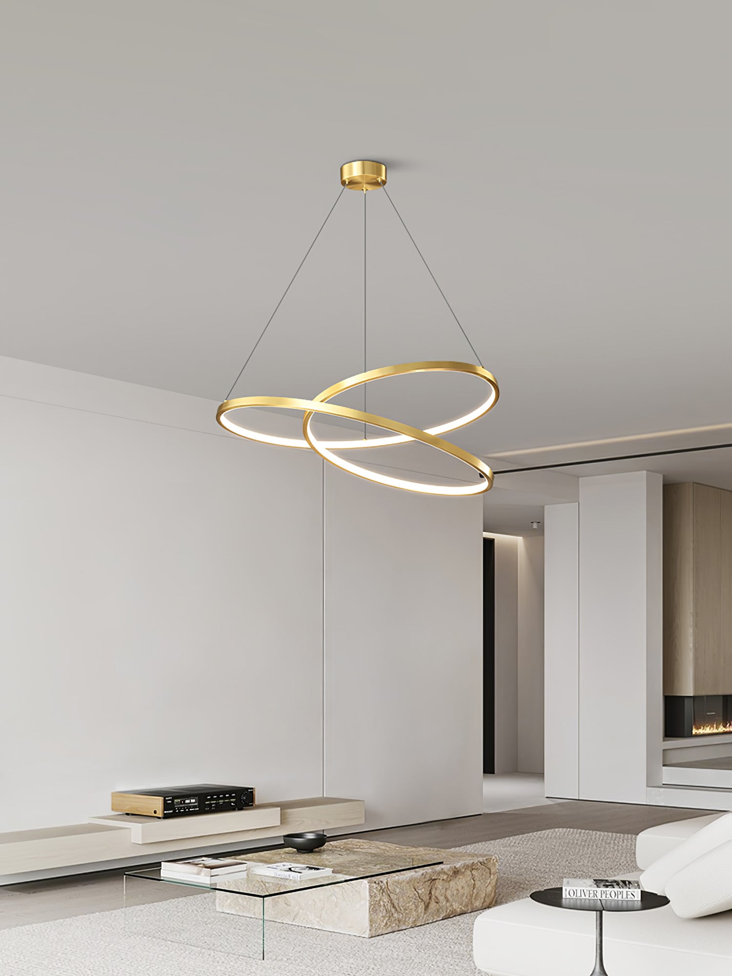 Geometric Curve Chandelier - Lumpaz