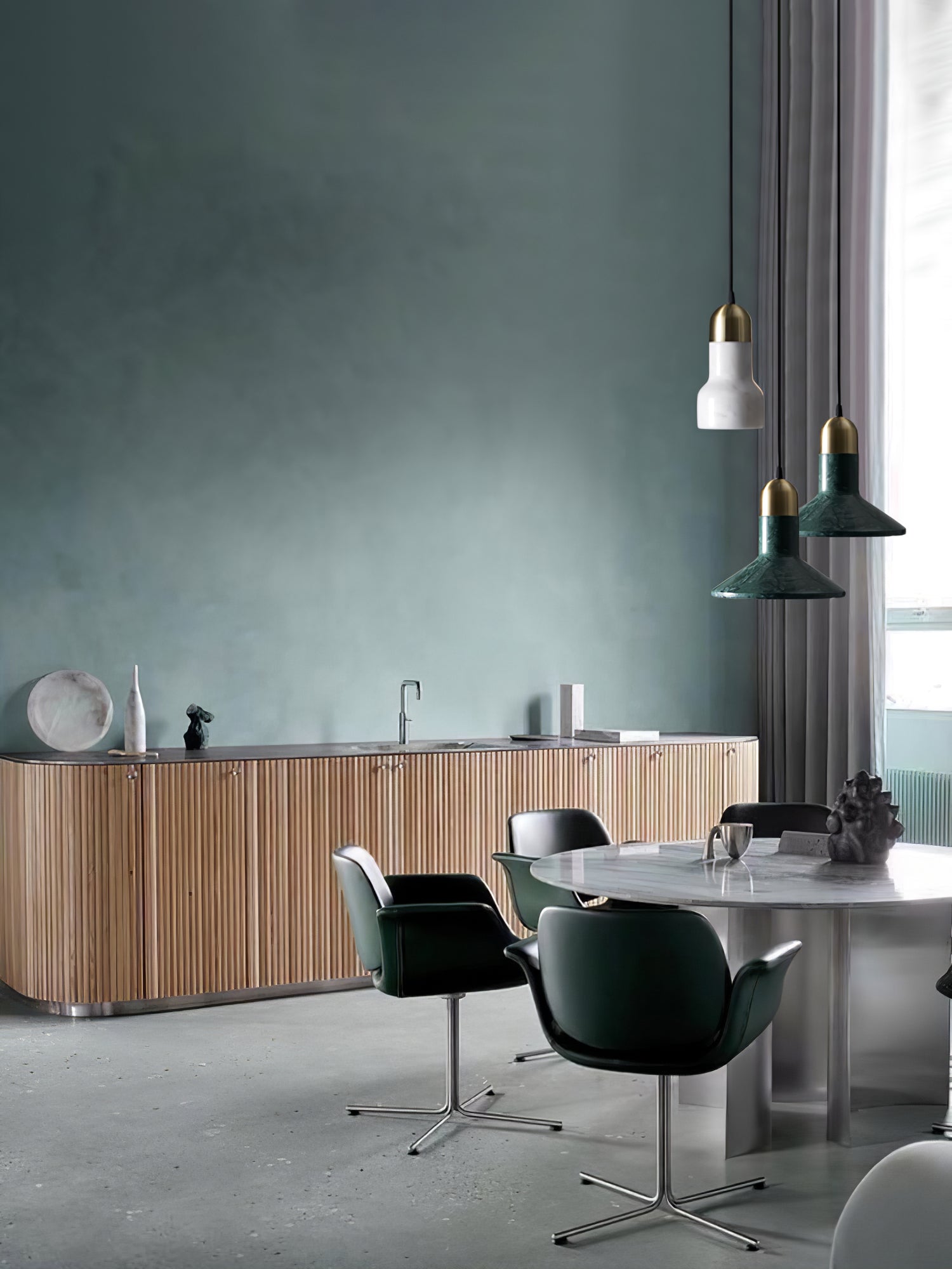 Cone Marble Pendant Light - Lumpaz