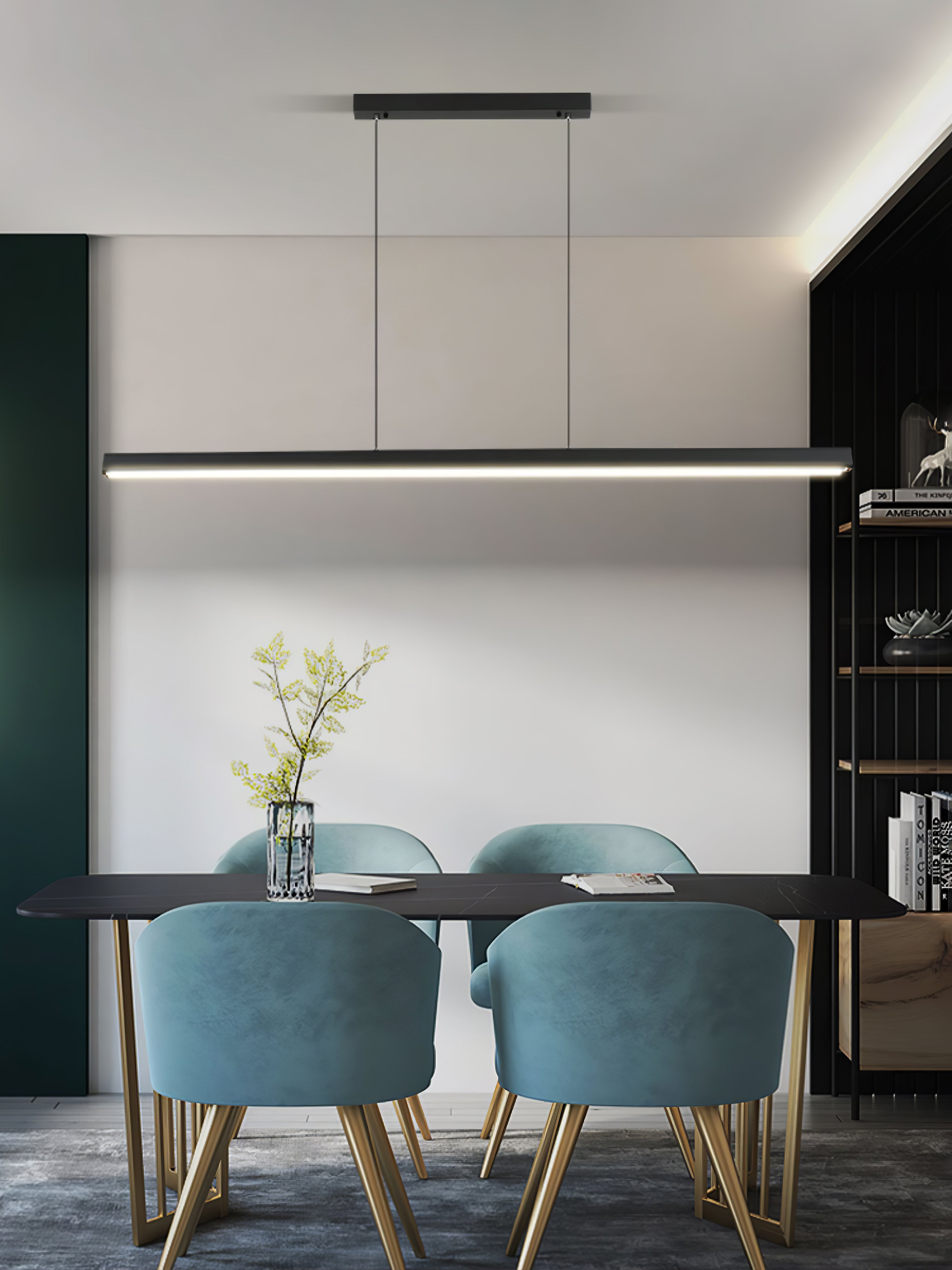 Edge Linear Island Chandelier - Lumpaz