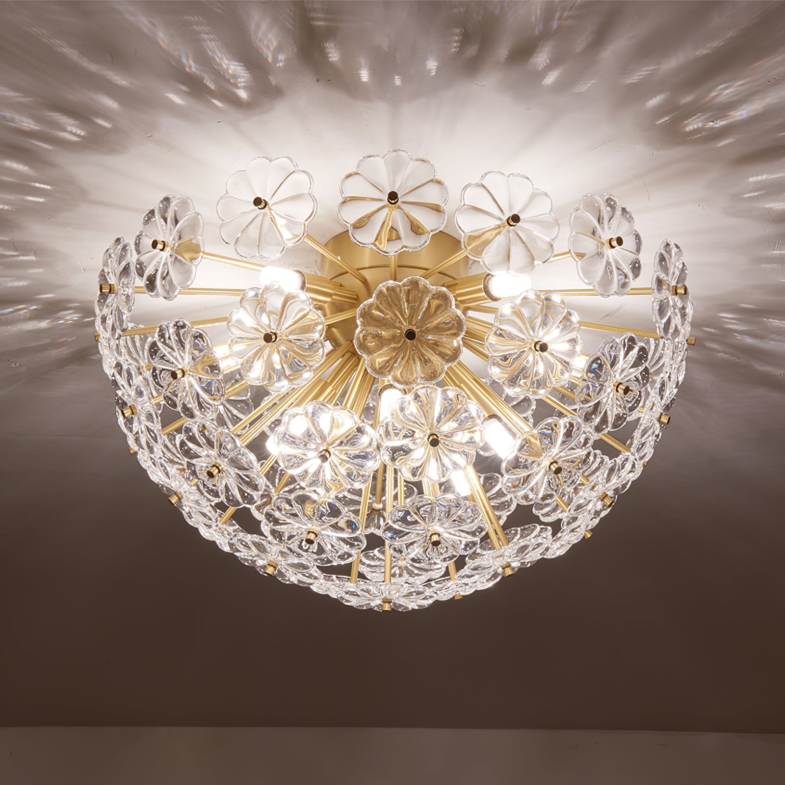 Lamina Crystal Ceiling Light - Lumpaz