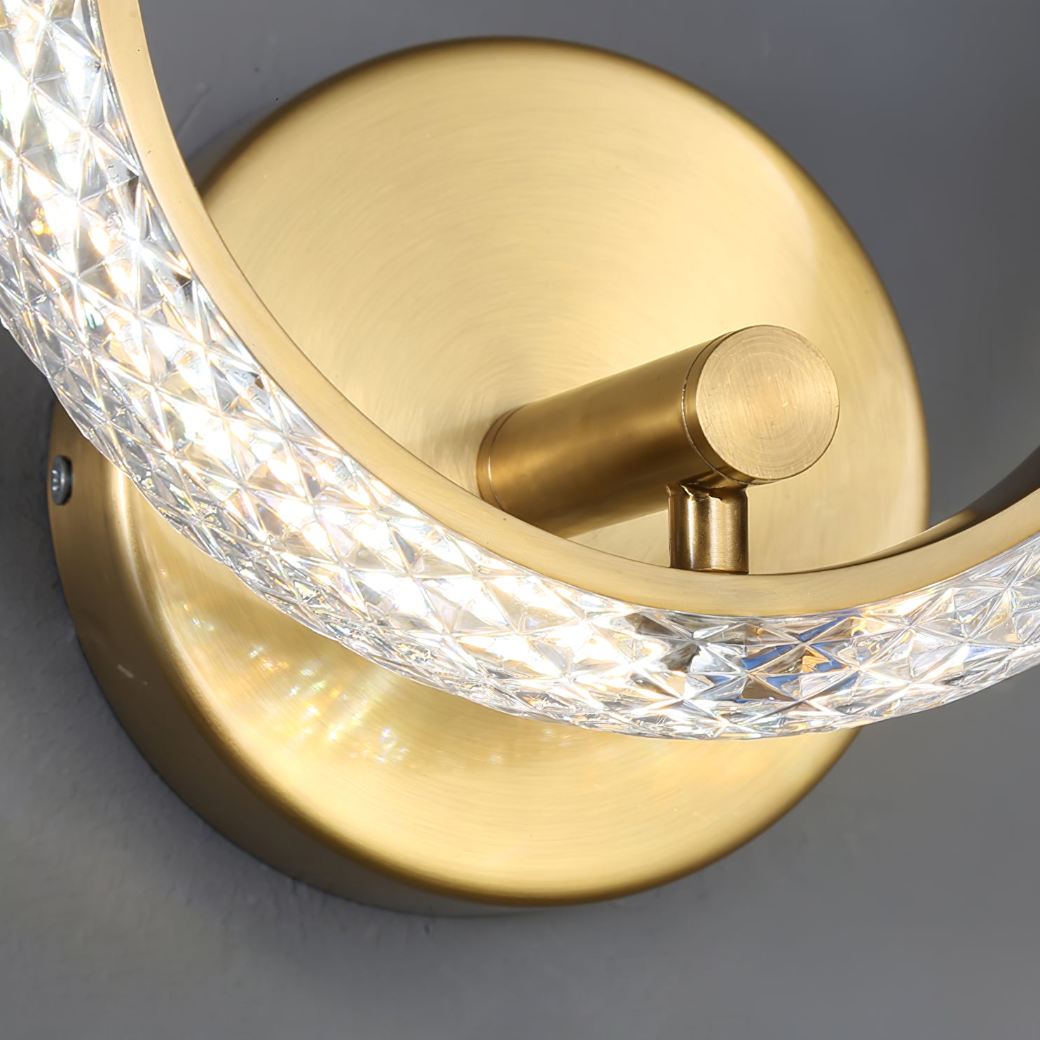 Crystal LED Round Wall Lamp - Lumpaz