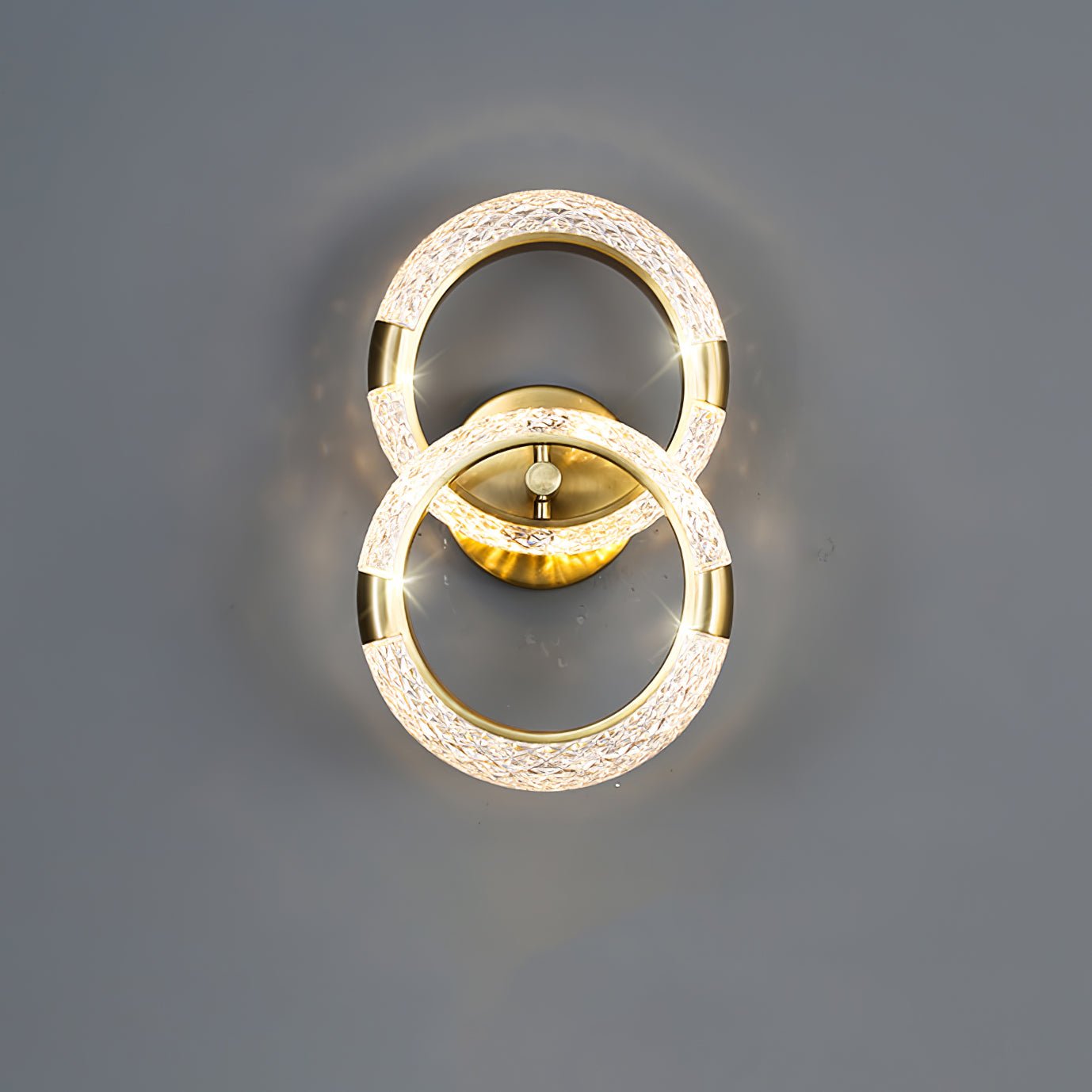 Crystal LED Round Wall Lamp - Lumpaz