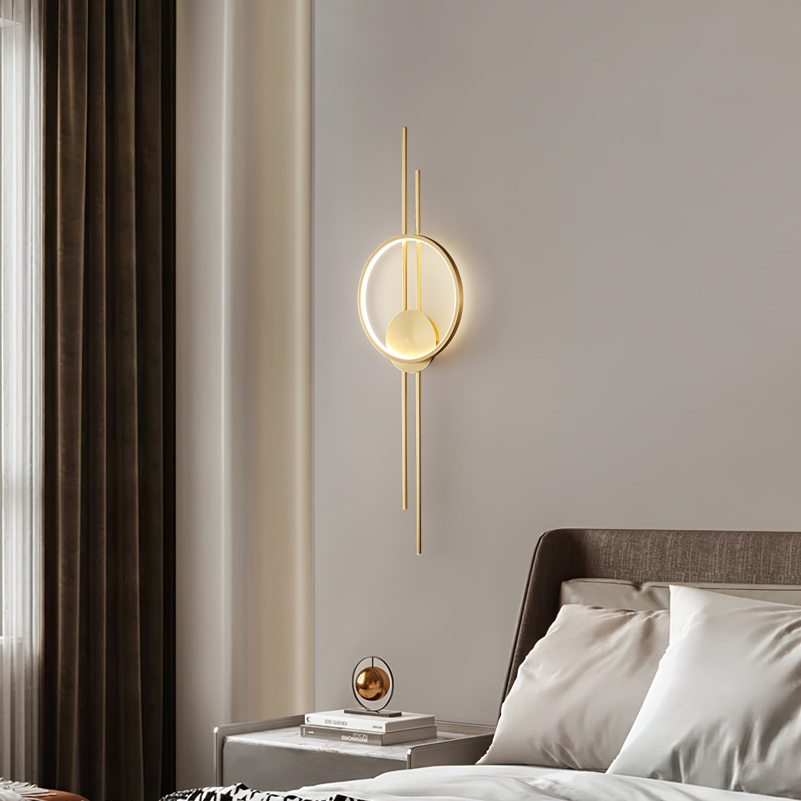 Circle And Line Wall Lamp - Lumpaz