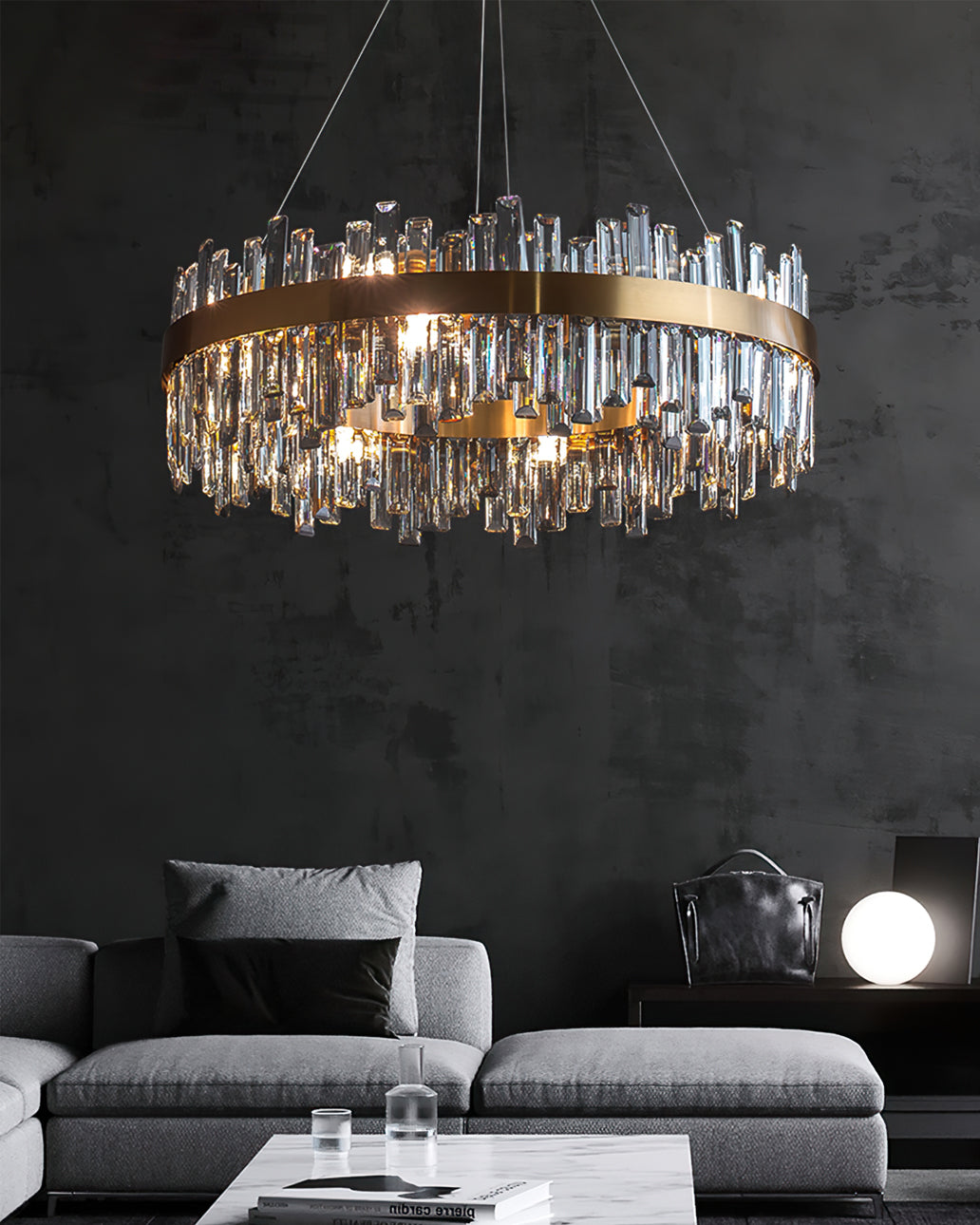 Crystal Statement Chandelier - Lumpaz