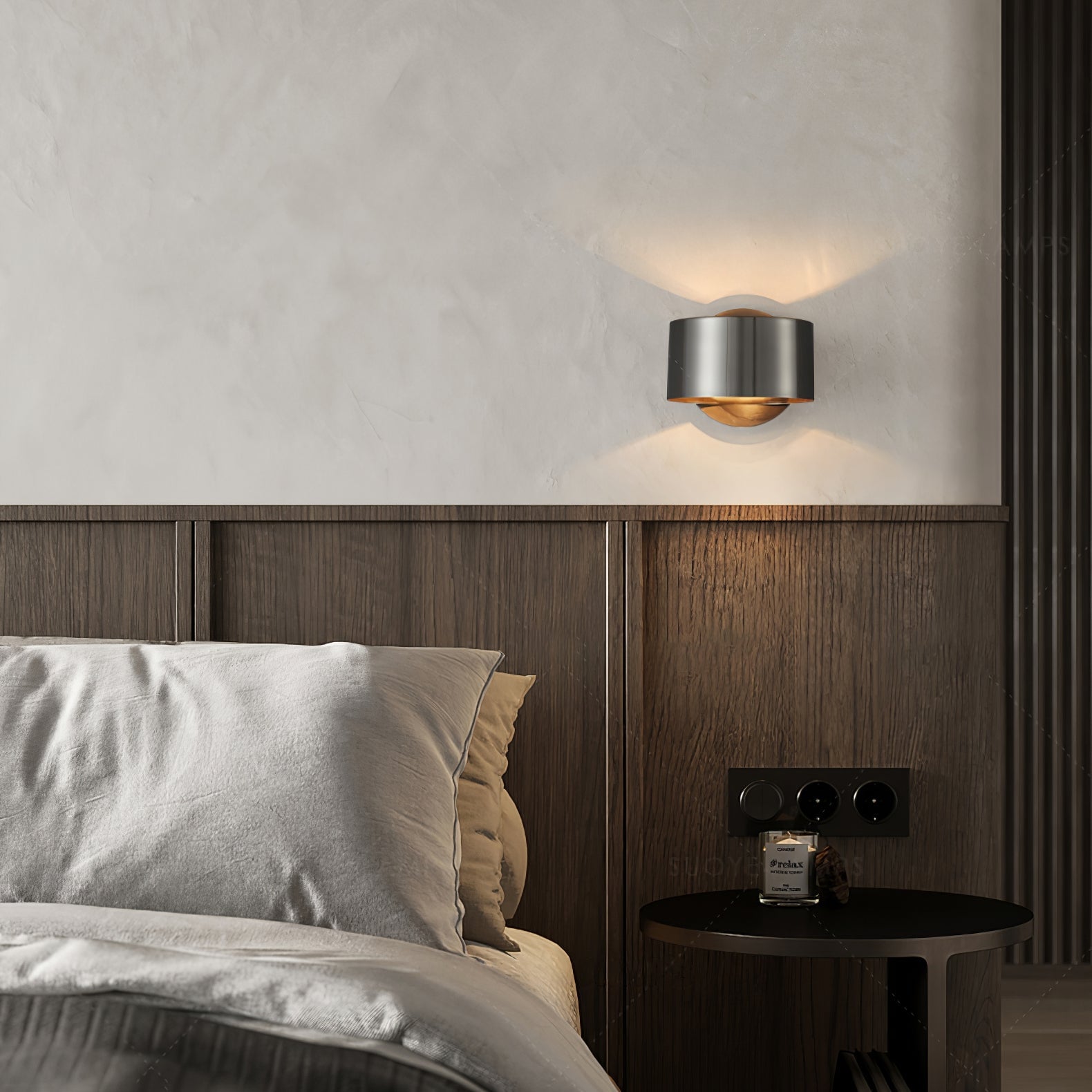 Brass Drum Wall Lamp - Lumpaz