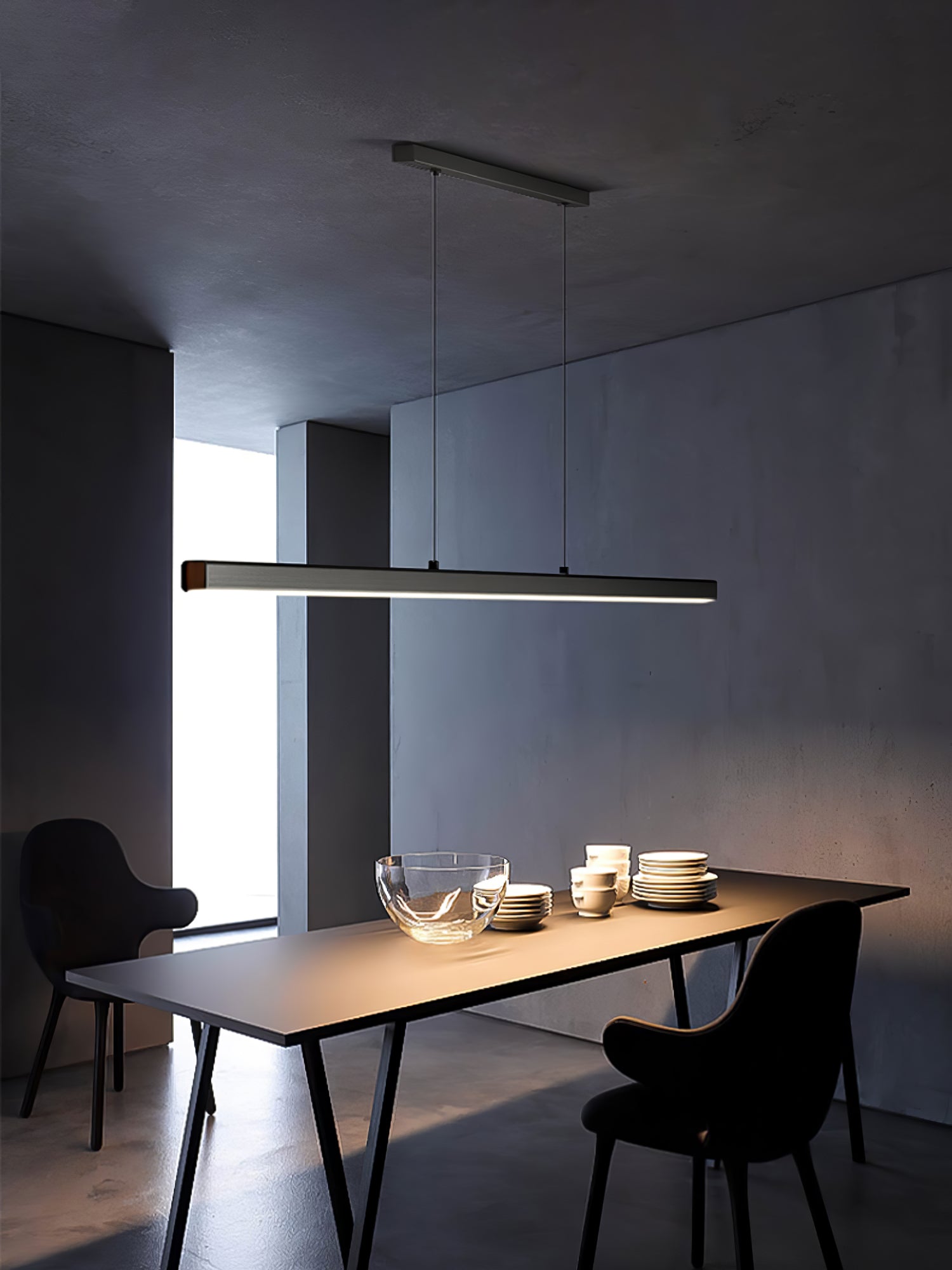 Edge Linear Island Chandelier - Lumpaz