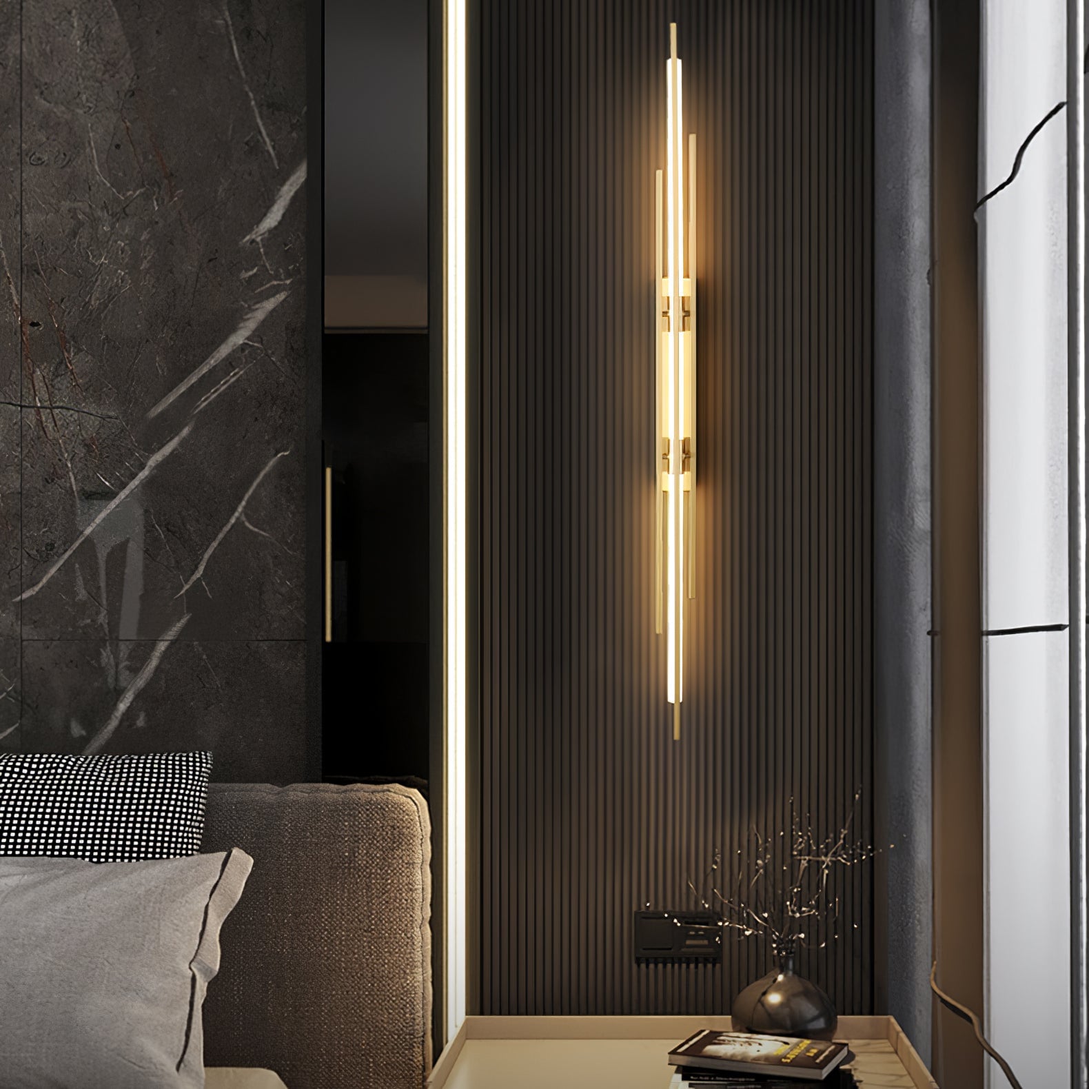 Brass Line Wall Lamp - Lumpaz