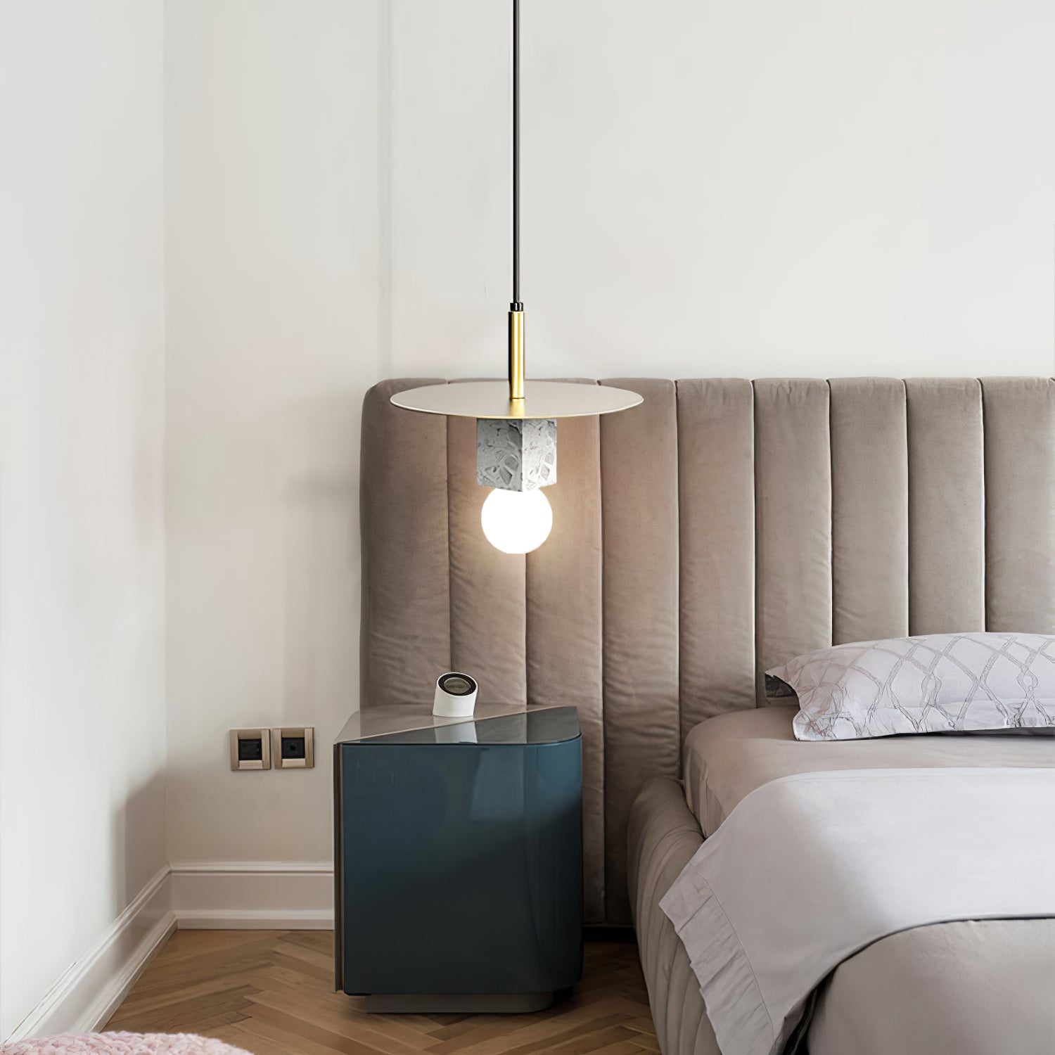 Stone Square Pendant Lamp - Lumpaz