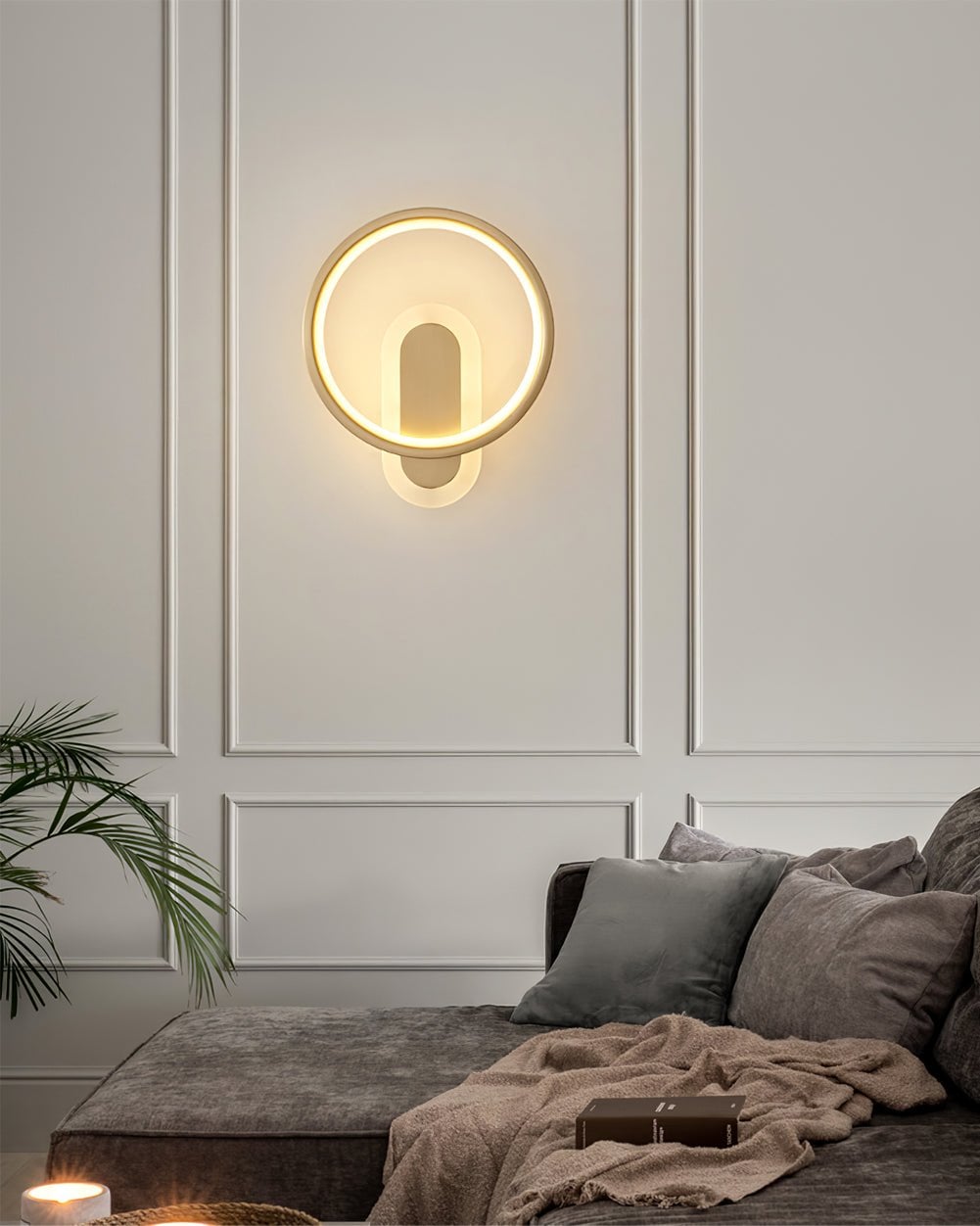 Round Brass Wall Lamp - Lumpaz