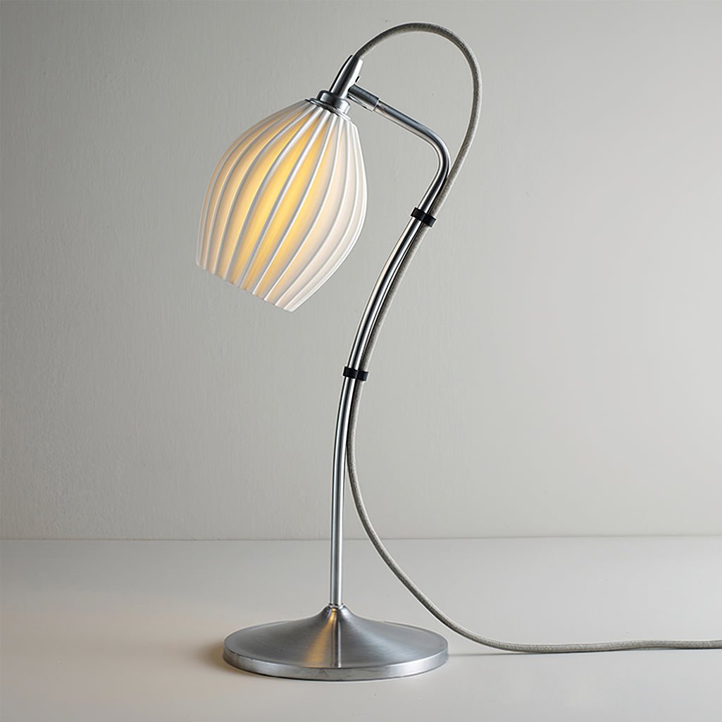 Ceramic Ribbed Table Lamp - Lumpaz
