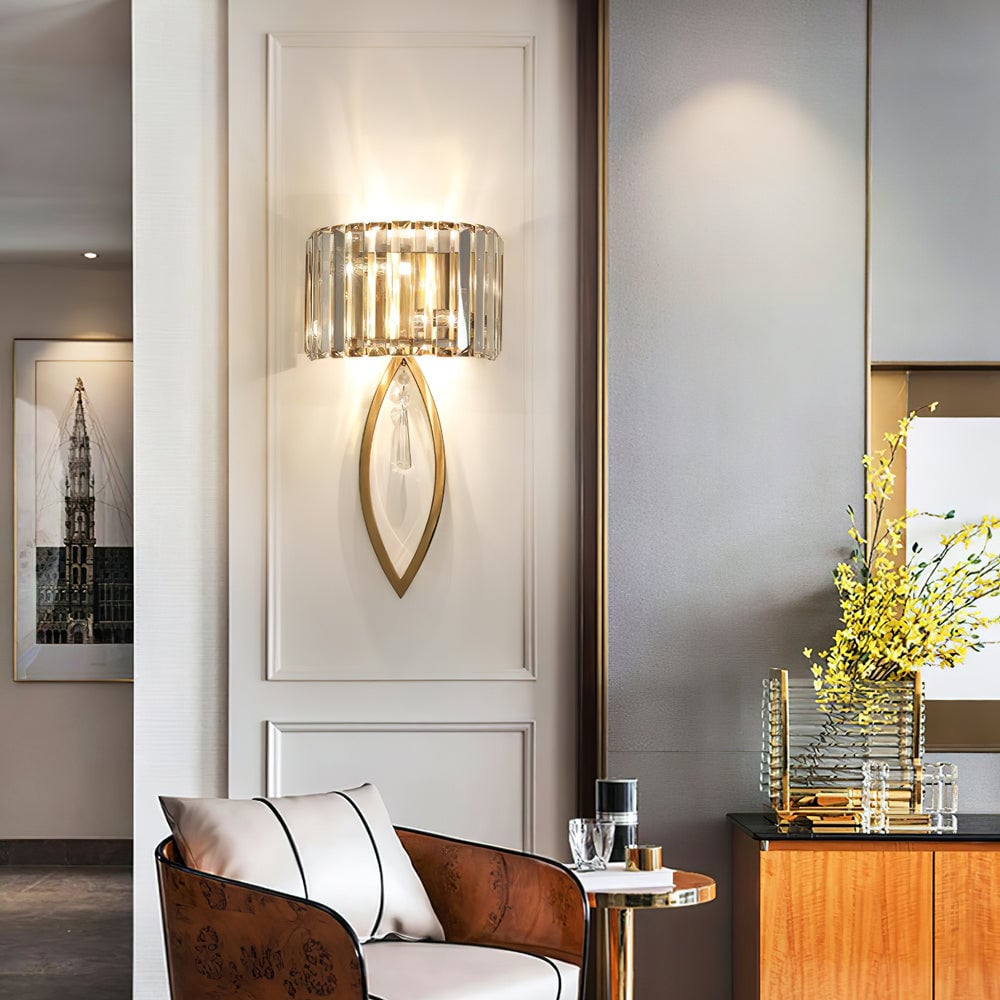 Arc Prismatic Crystal Wall Lamp - Lumpaz