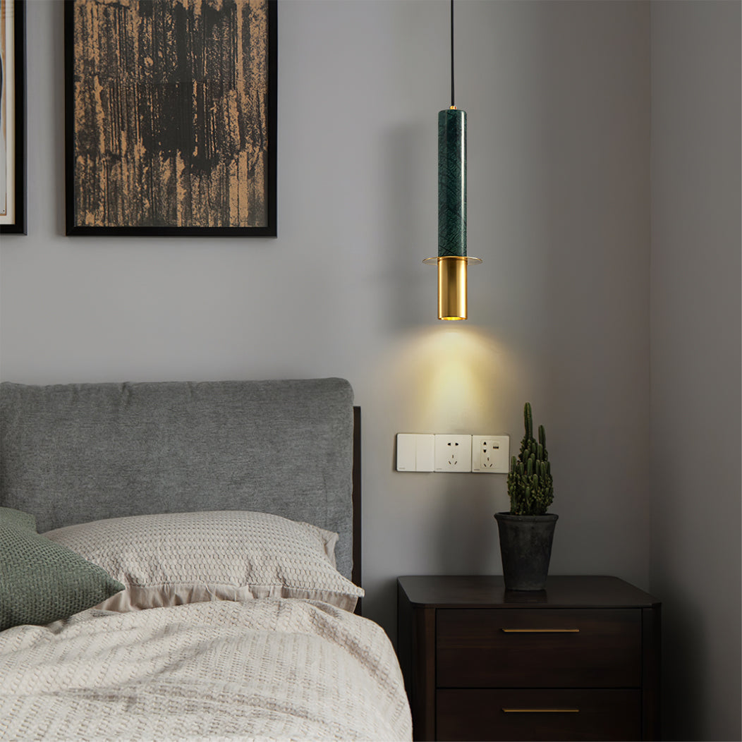 Marble Cylinder Pendant Light - Lumpaz