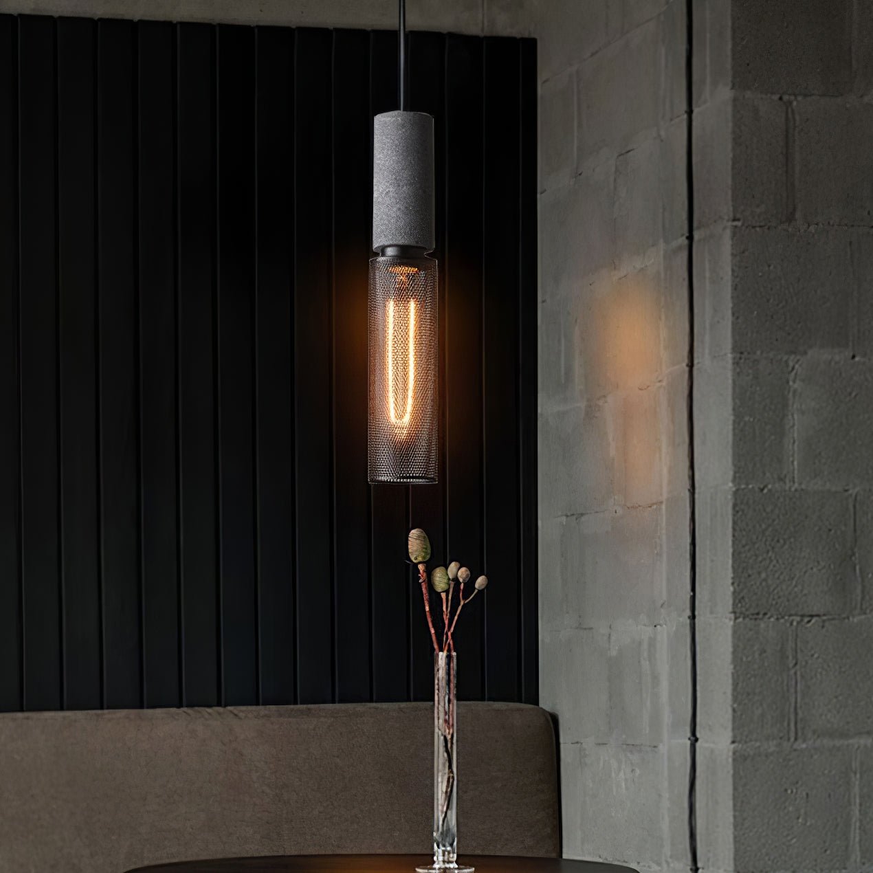 Concrete Industry Pendant Lamp - Lumpaz