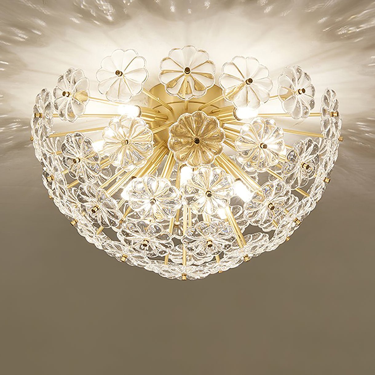 Lamina Crystal Ceiling Light - Lumpaz