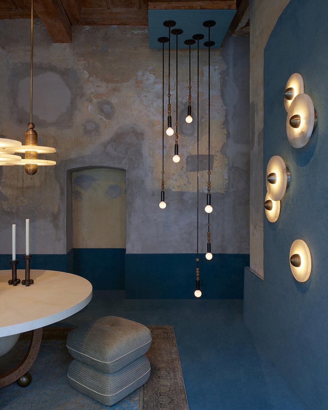 Round Alabaster Wall Lamp - Lumpaz