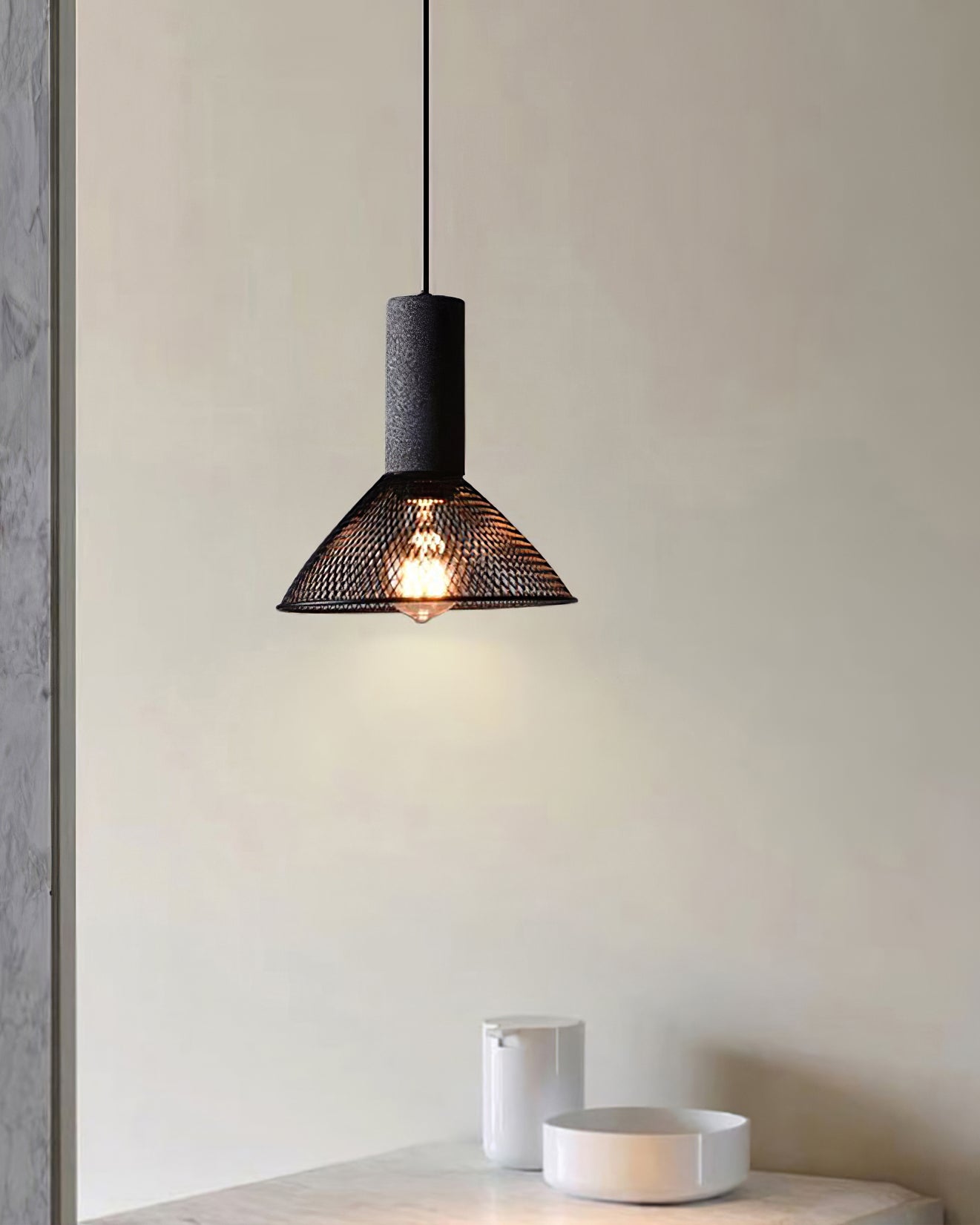 Concrete Industry Pendant Lamp - Lumpaz