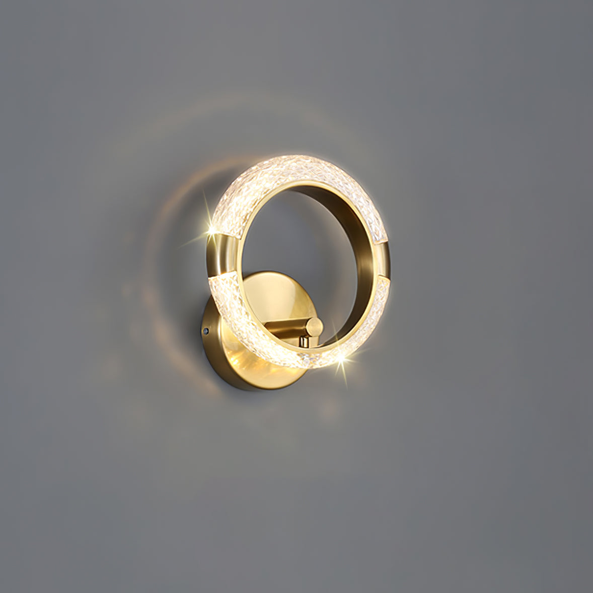 Crystal LED Round Wall Lamp - Lumpaz