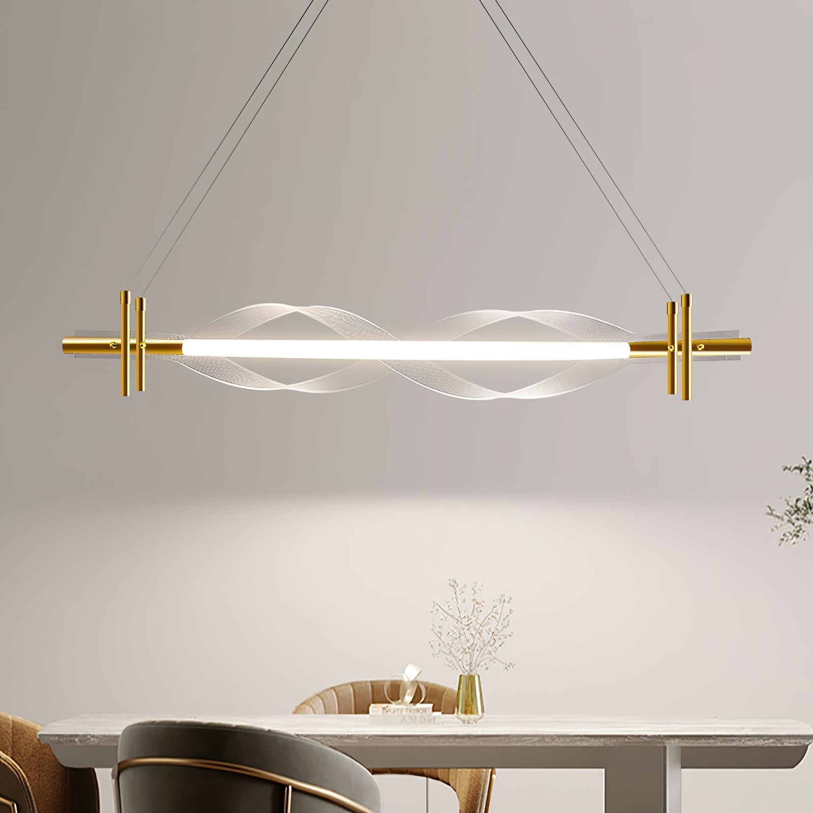 Morae Acrylic Chandelier - Lumpaz