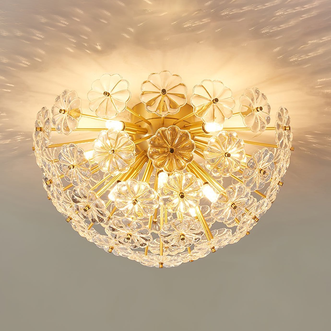 Lamina Crystal Ceiling Light - Lumpaz