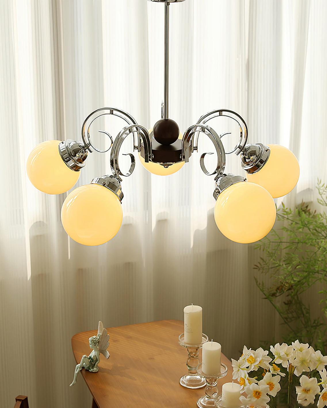 Kotter Cream Chandelier - Lumpaz