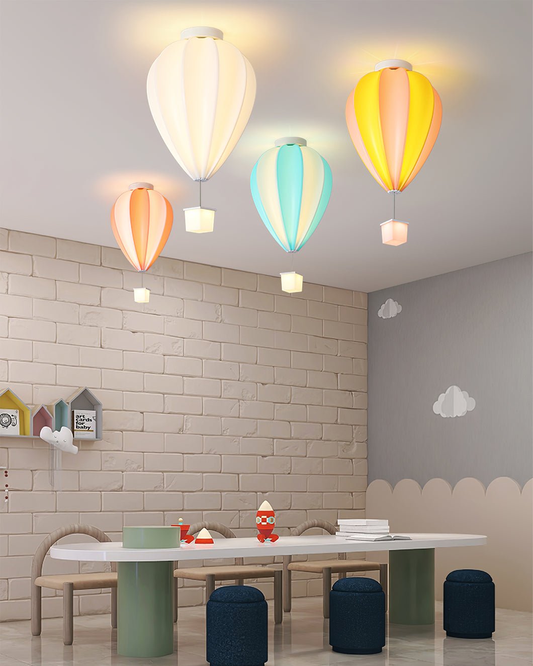 Rainbow Hot Air Balloon Ceiling Lamp - Lumpaz