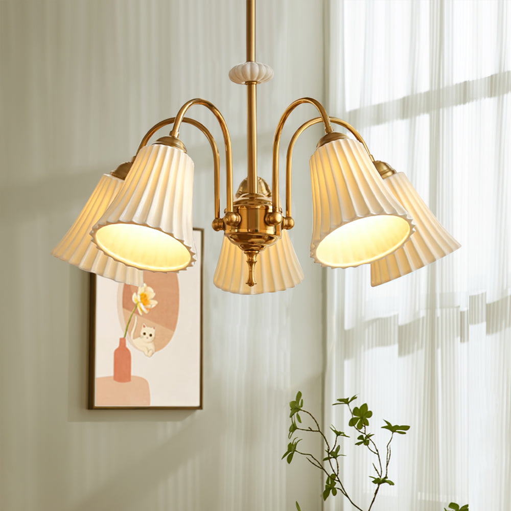 Asea Brass Chandelier - Lumpaz