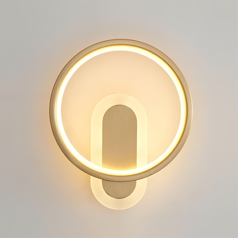 Round Brass Wall Lamp - Lumpaz