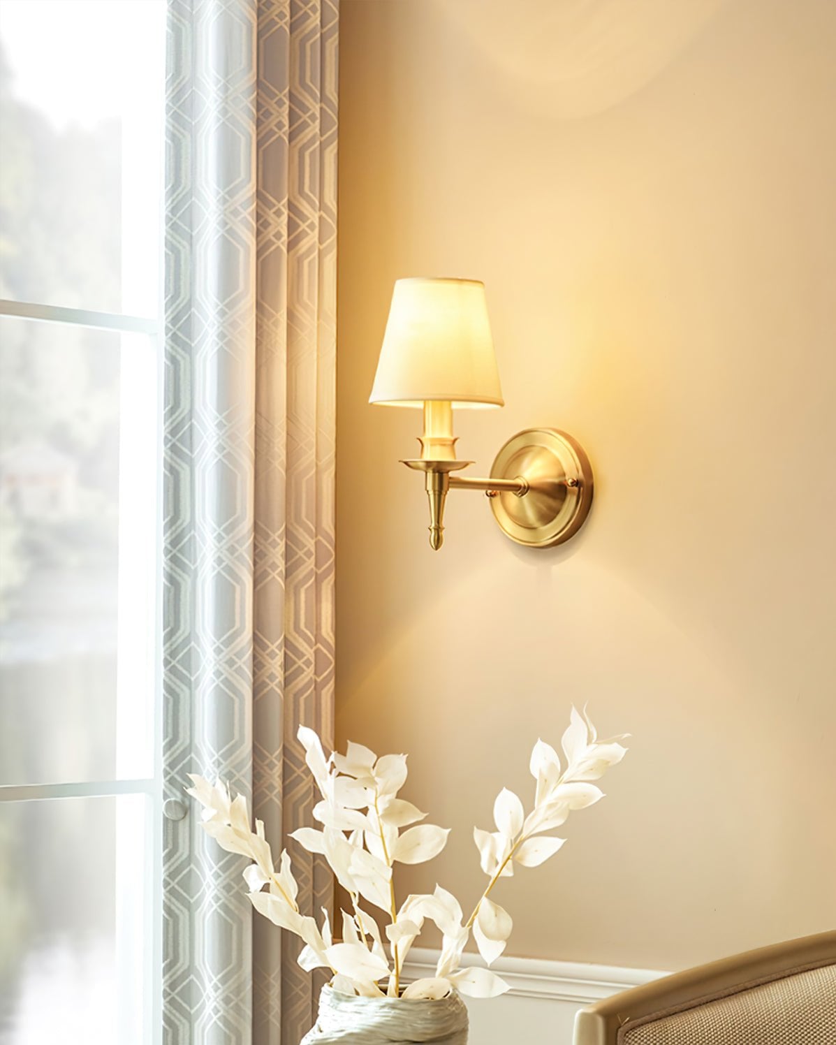 Antique Brass Wall Lamp - Lumpaz