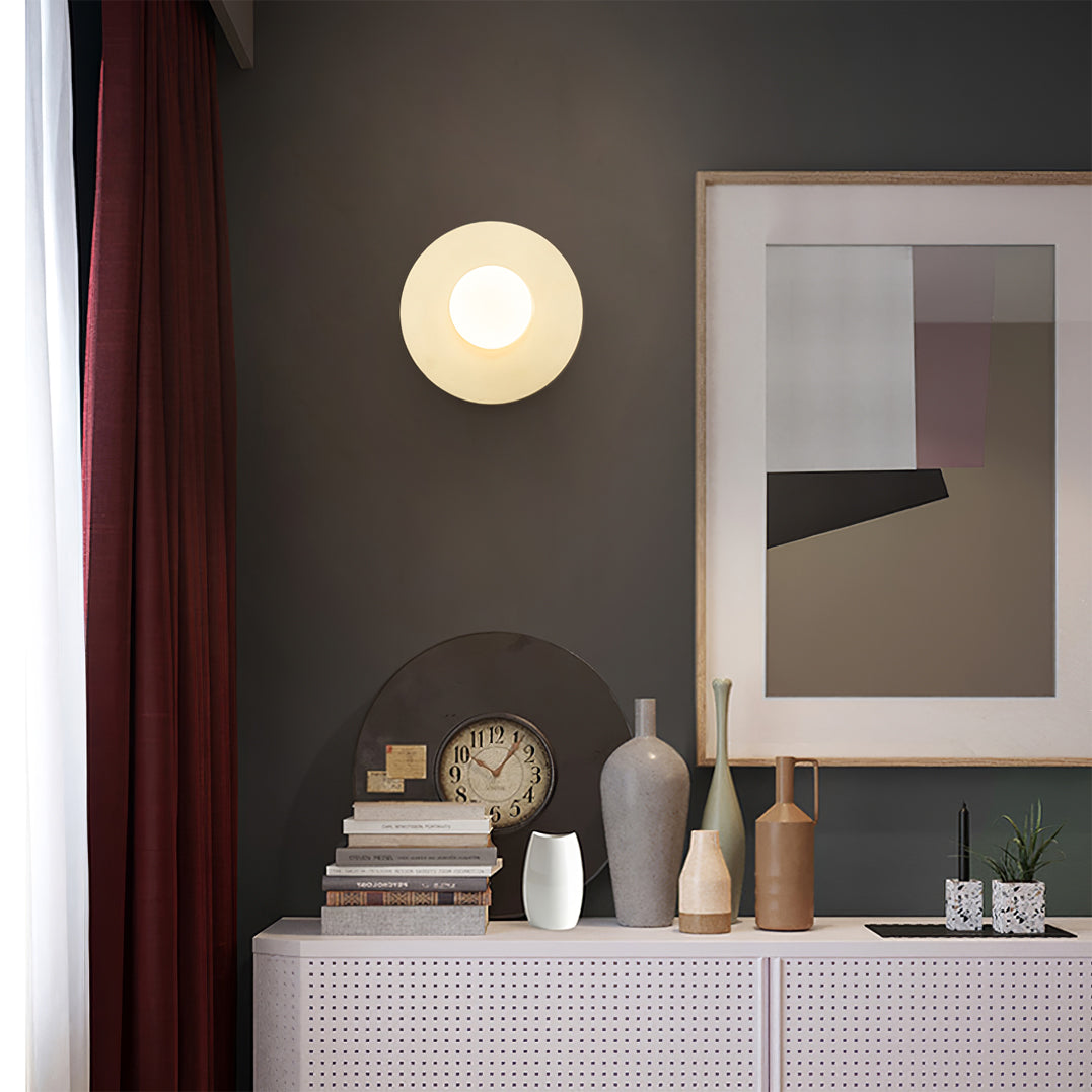 Disc And Sphere Wall Lamp - Lumpaz
