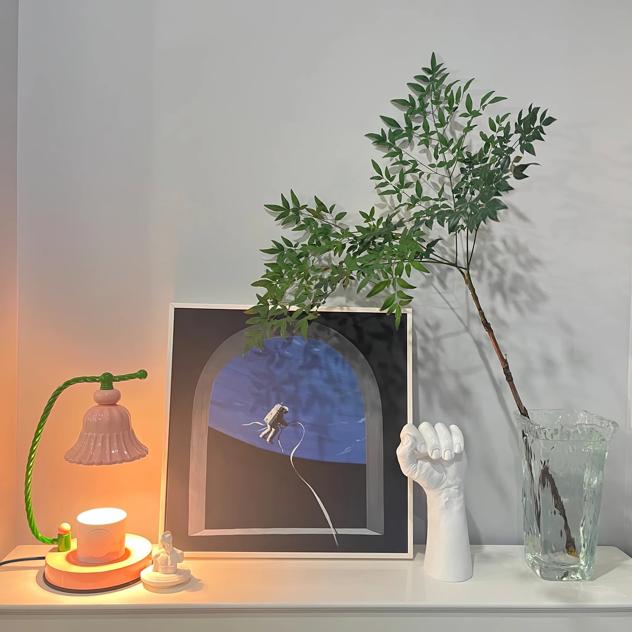 Pink Candle Table Lamp - Lumpaz
