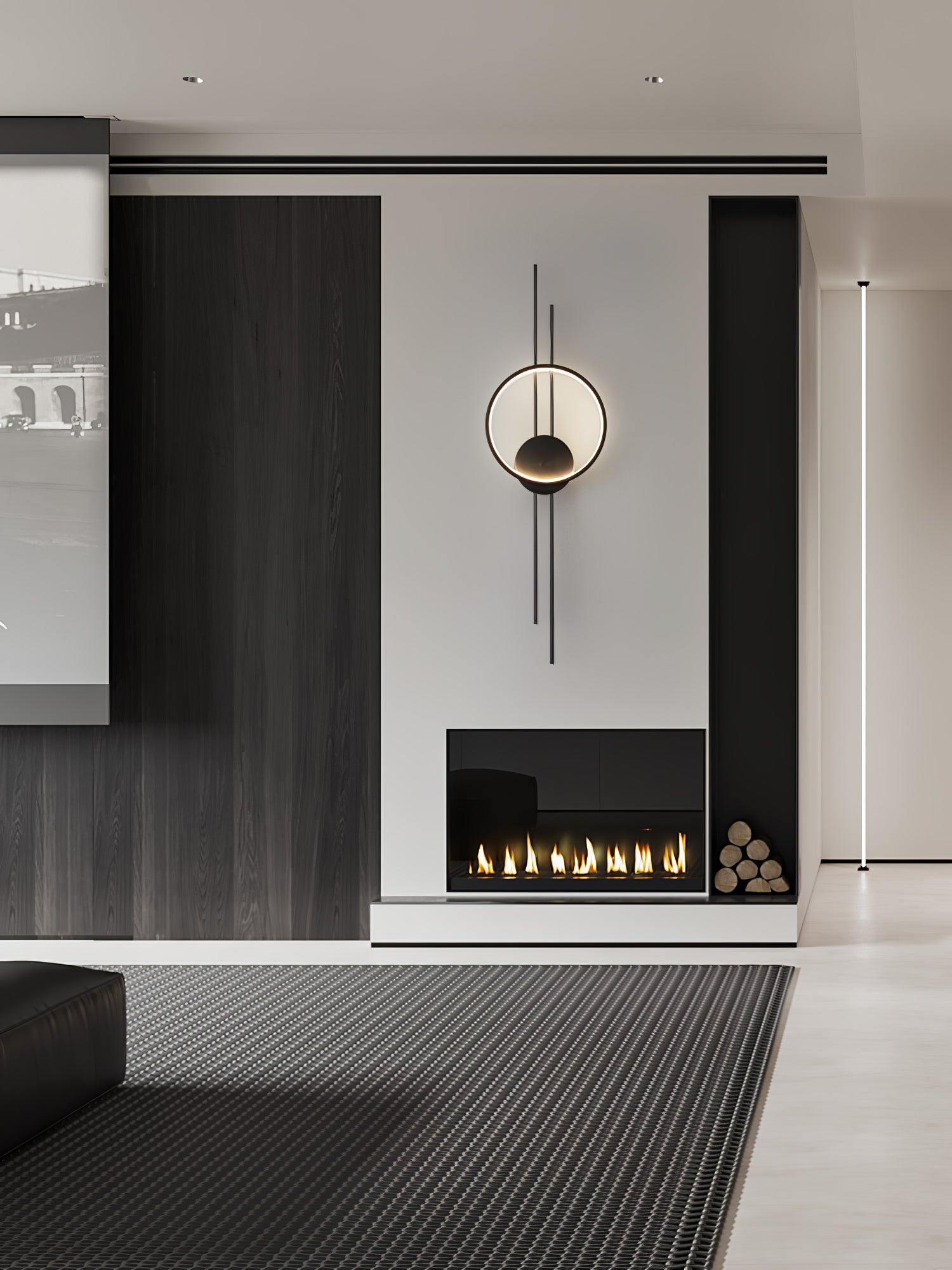 Circle And Line Wall Lamp - Lumpaz
