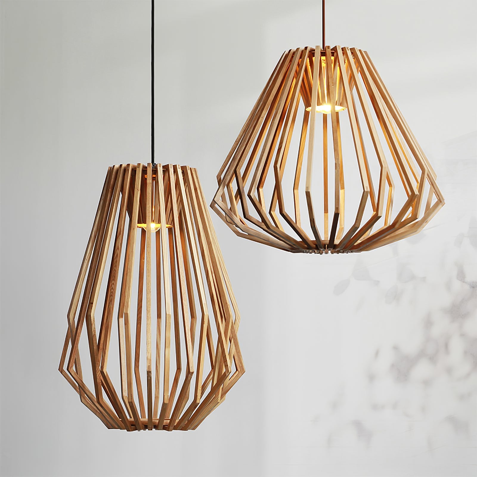 Wood Cage Pendant Lamp - Lumpaz